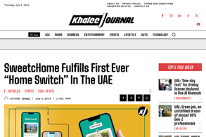 Screencapture of Khaleej Journal
