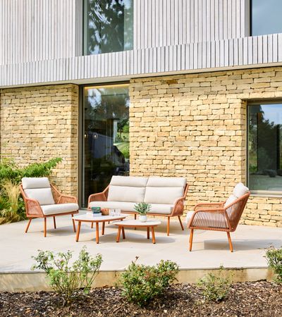 Olivia Sofa Lounge Set - Terracotta