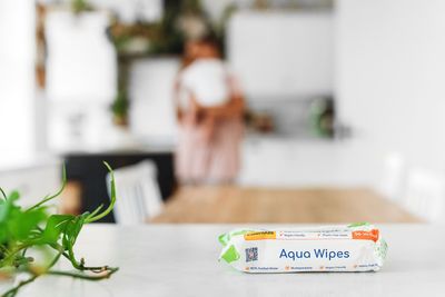 NEW Aqua Wipes Essentials clean with kindness.