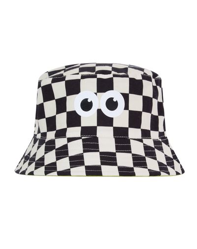 Balkhi Kids Shaun the Sheep Bucket Hat - Black White Checkerboard