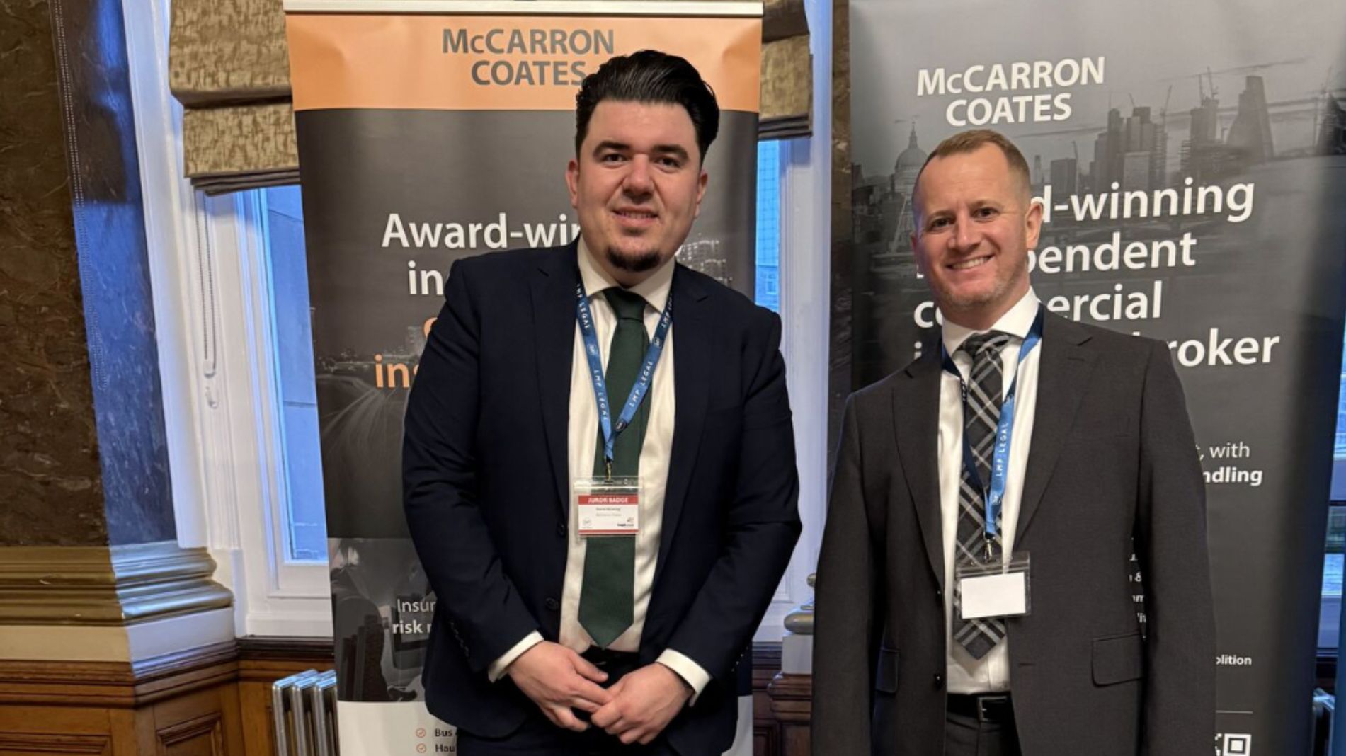 McCarron Coates claims manager, Steve Stockley, and director, Ian McCarron