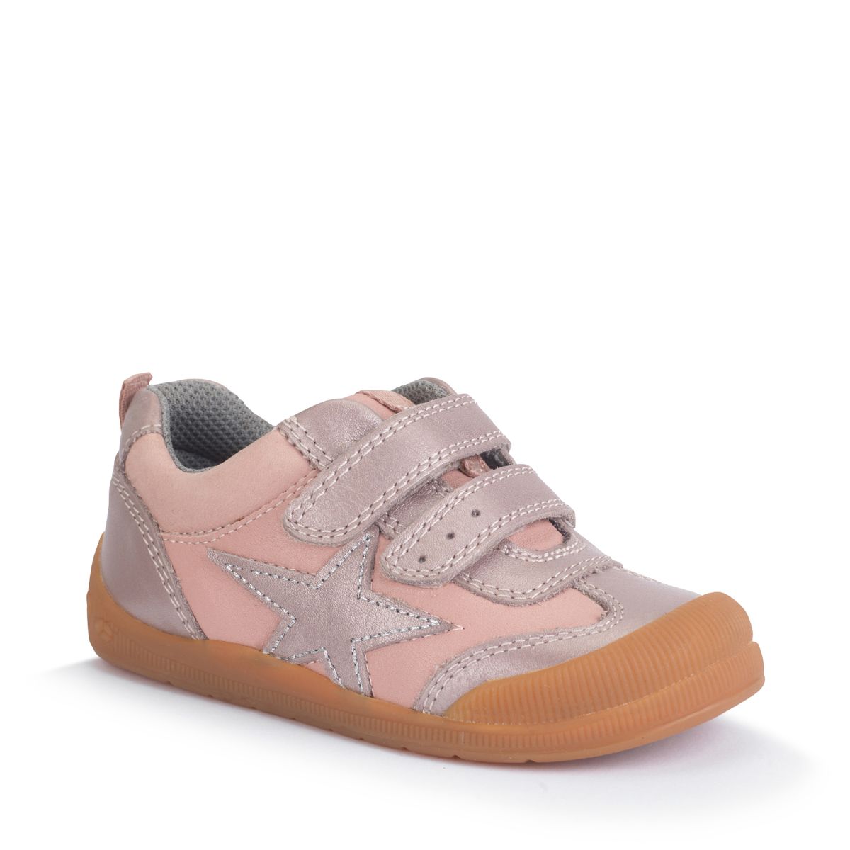 Start-Rite Tickle Star Dusky pink/blush pearlised leather rip-tape girls pre-school casual shoes