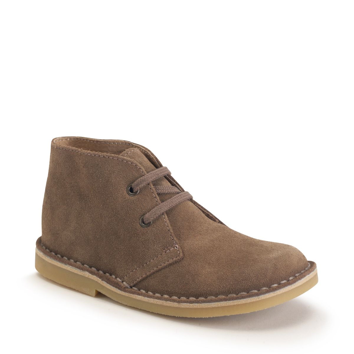 Colorado Taupe suede lace-up kids desert boots