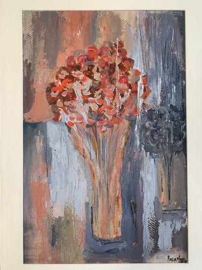 Razia Myers - Red Flowers in vase for Roxanne.jpg