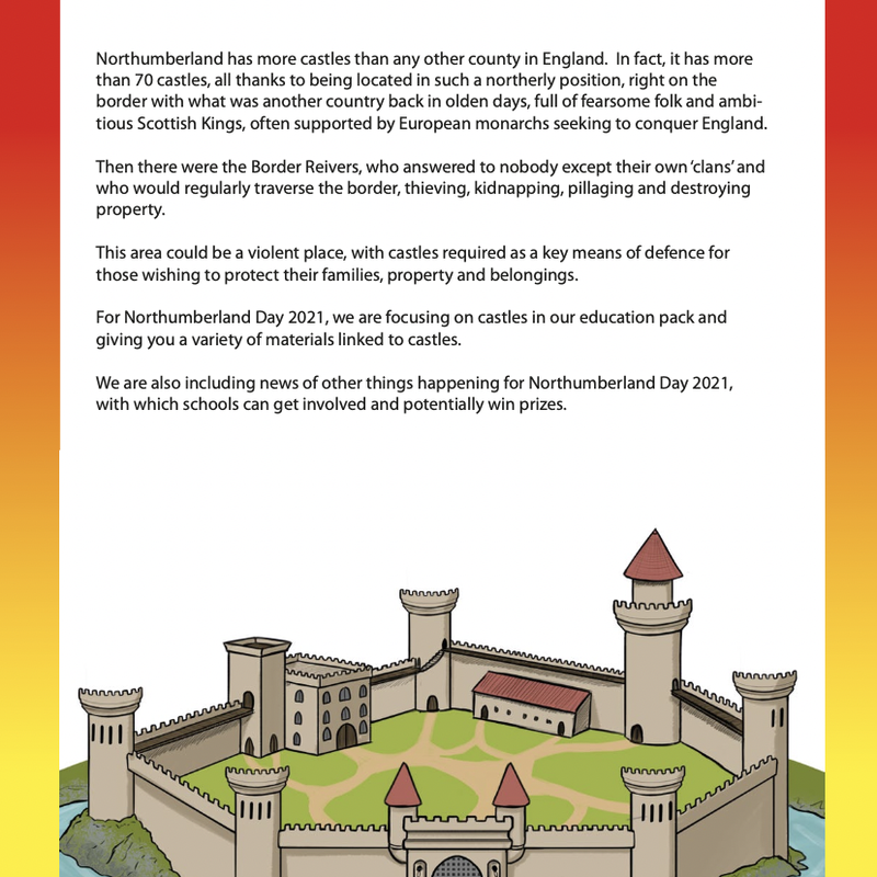 Image of front page of 2021 Northumberland Day Education Pack