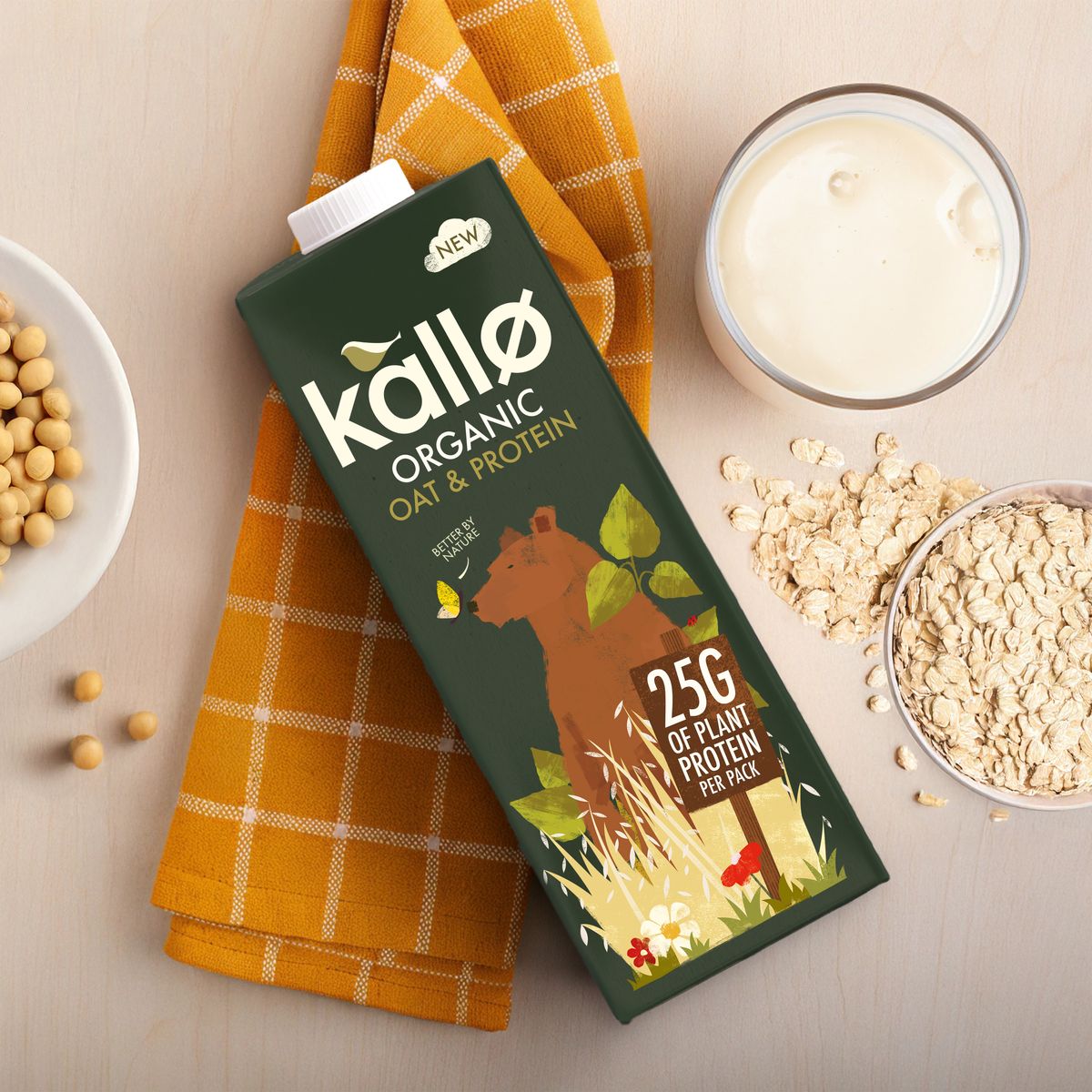 Kallo - Milk Alternatives - Oat Protein - 1L - Lifestyle image.jpg