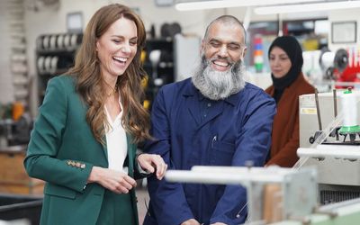 The Princess of Wales visiting AW Hainsworth