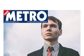 Screencapture of Metro UK