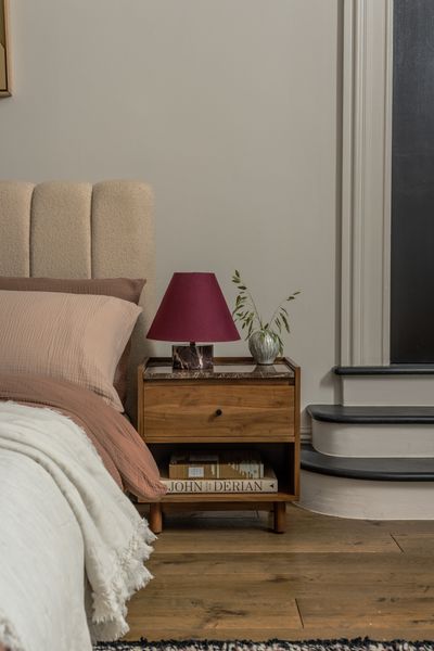 Alana Table Lamp with Red Cherry Red Marble