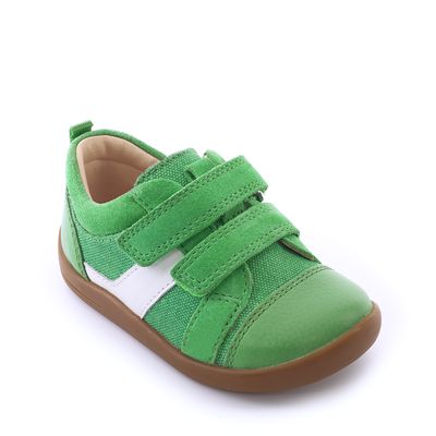 Maze green suede