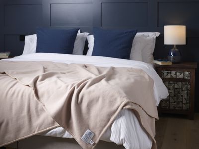 Pure Merino Wool Blanket – Siesta - Champagne