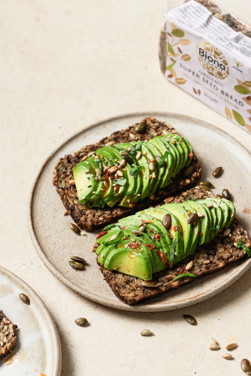 Avocado on Biona Rye Bread