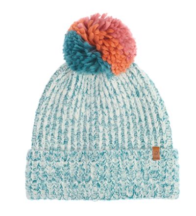Brakeburn Multi Col Pom Knitted Beanie (cut out) - £26.99