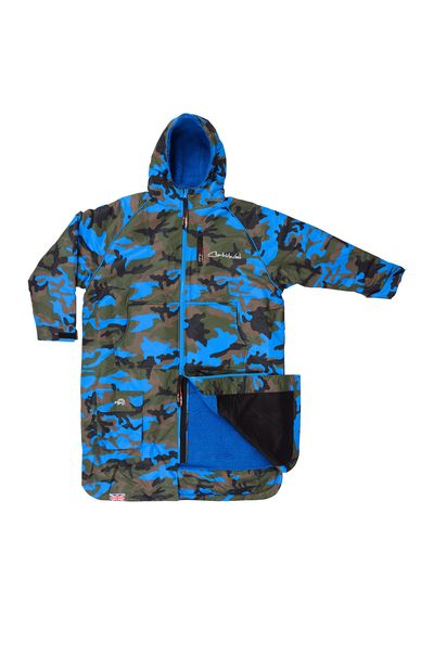 Charlie McLeod Eco Long Sleeve Sports Cloak in Camo Blue
