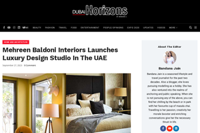 Screencapture of Dubai Horizons - Dubai's Hottest Lifestyle Magazine