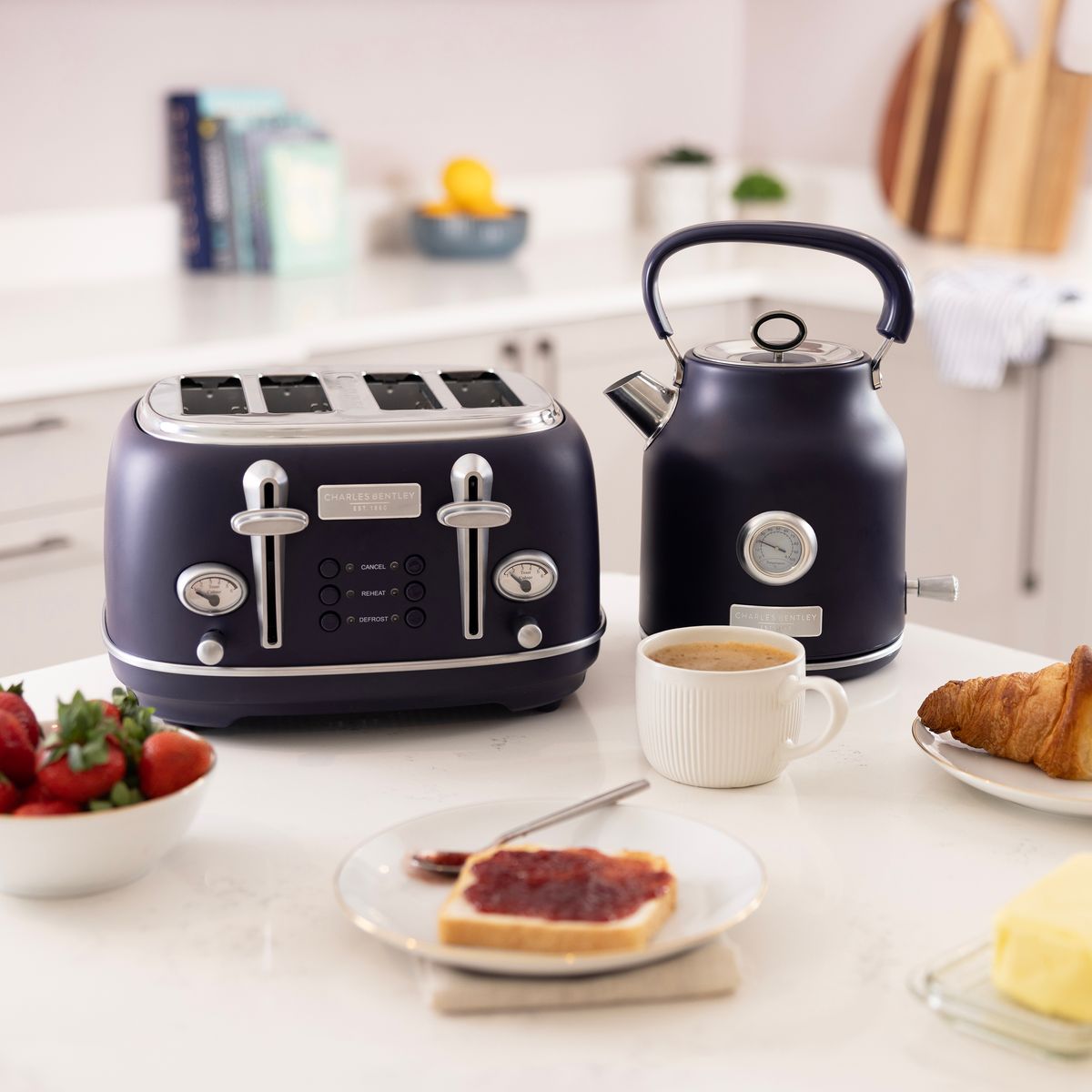 1.7L Kettle & 4 Slice Toaster Set