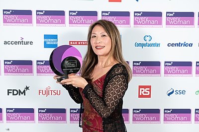 Li Qun Taylor, Winner of the 'Digital Transformation Leader Award' (sponsored by Bupa) at the 2023 FDM everywoman in Technology Awards
