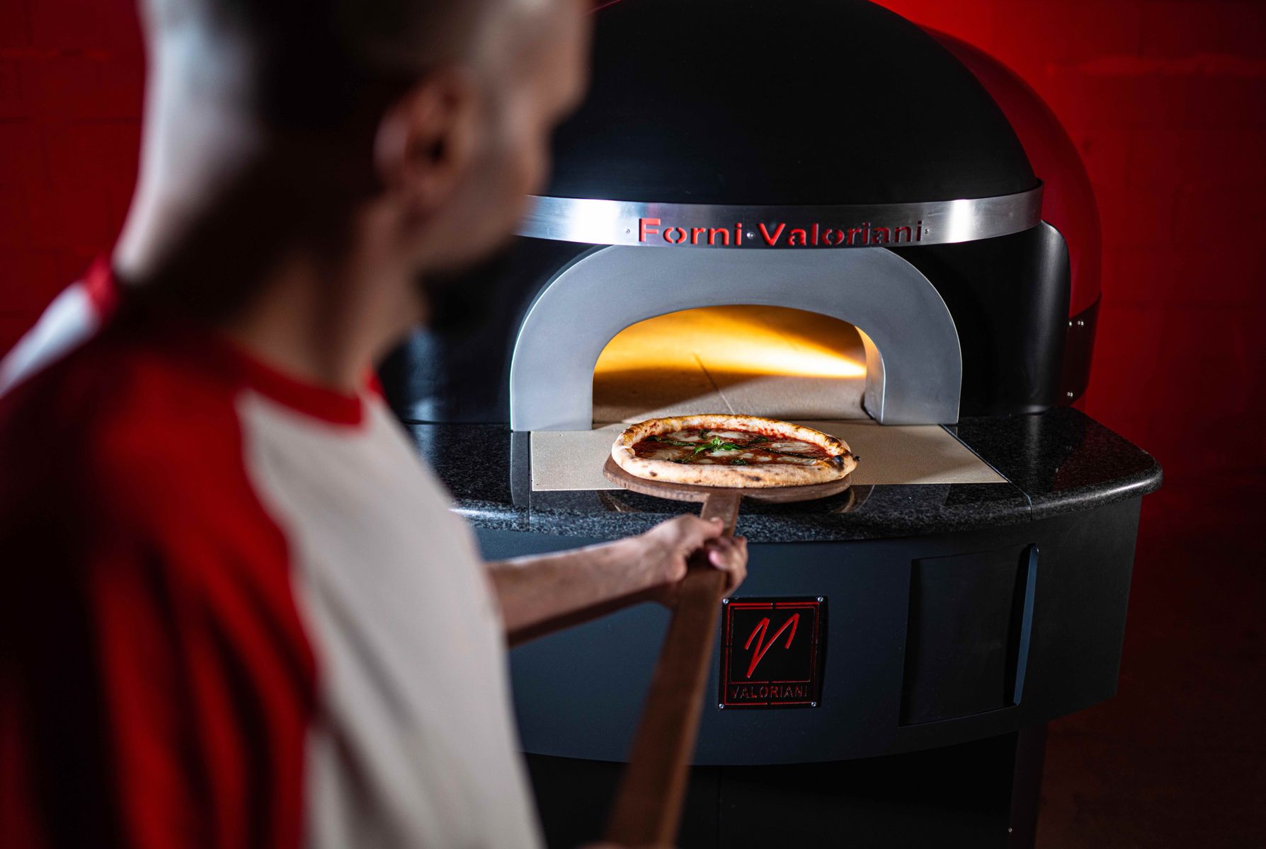 The new Maximo commercial electric pizza oven - the first-ever electric oven from Tuscan pizza oven specialists, Valoriani. 