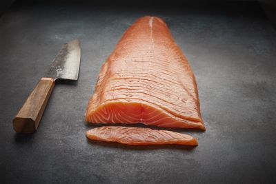 Sashimi grade smoked salmon