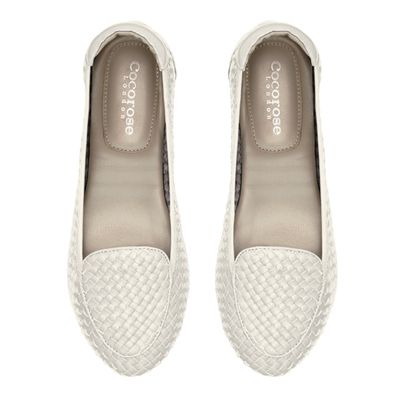 Cocorose London white Clapham leather loafers