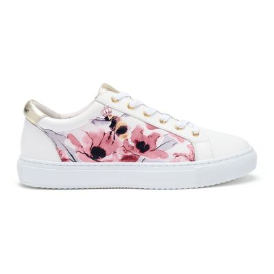 Hoxton Queen Bee trainer in white premium leather from Cocorose London (www.cocoroselondon.com)