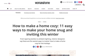 Screencapture of Woman & Home
