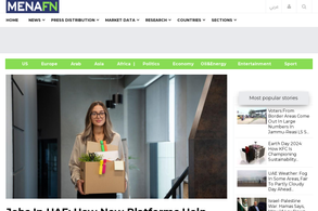 Screencapture of MENAFN