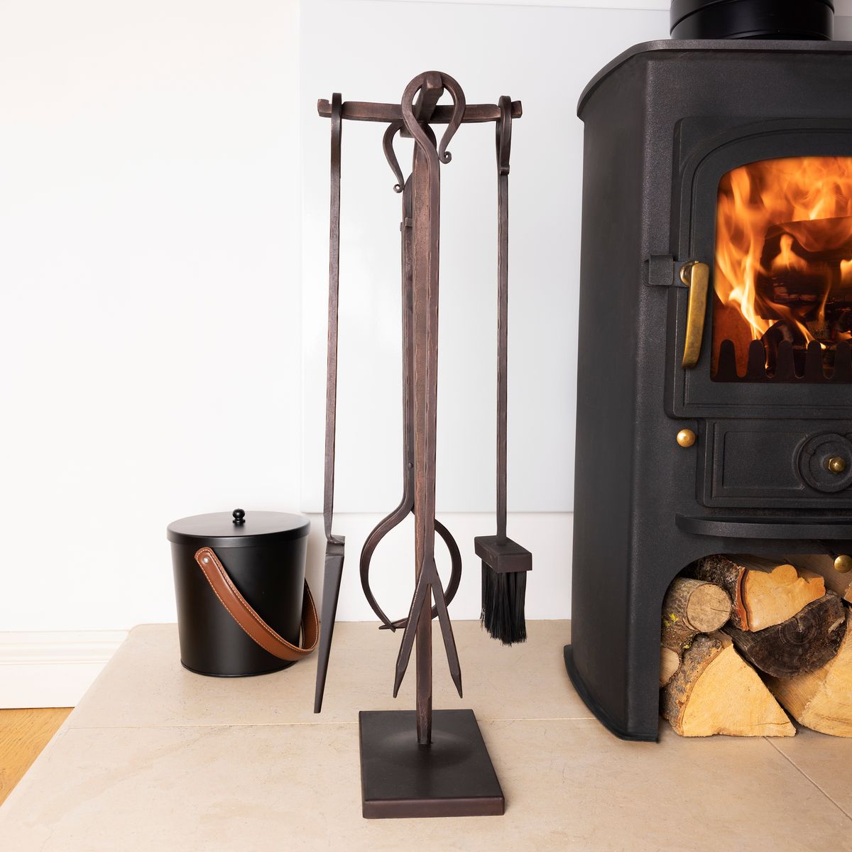 Snug Maple Fireside Companion Set