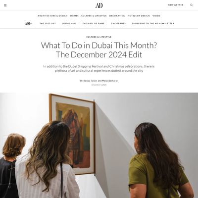 Screencapture of AD Middle East