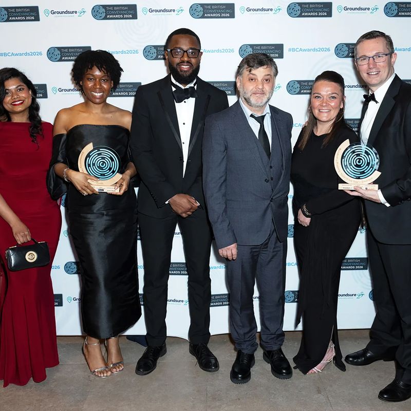 Tv Edwards team at the British Conveyancing Awards 