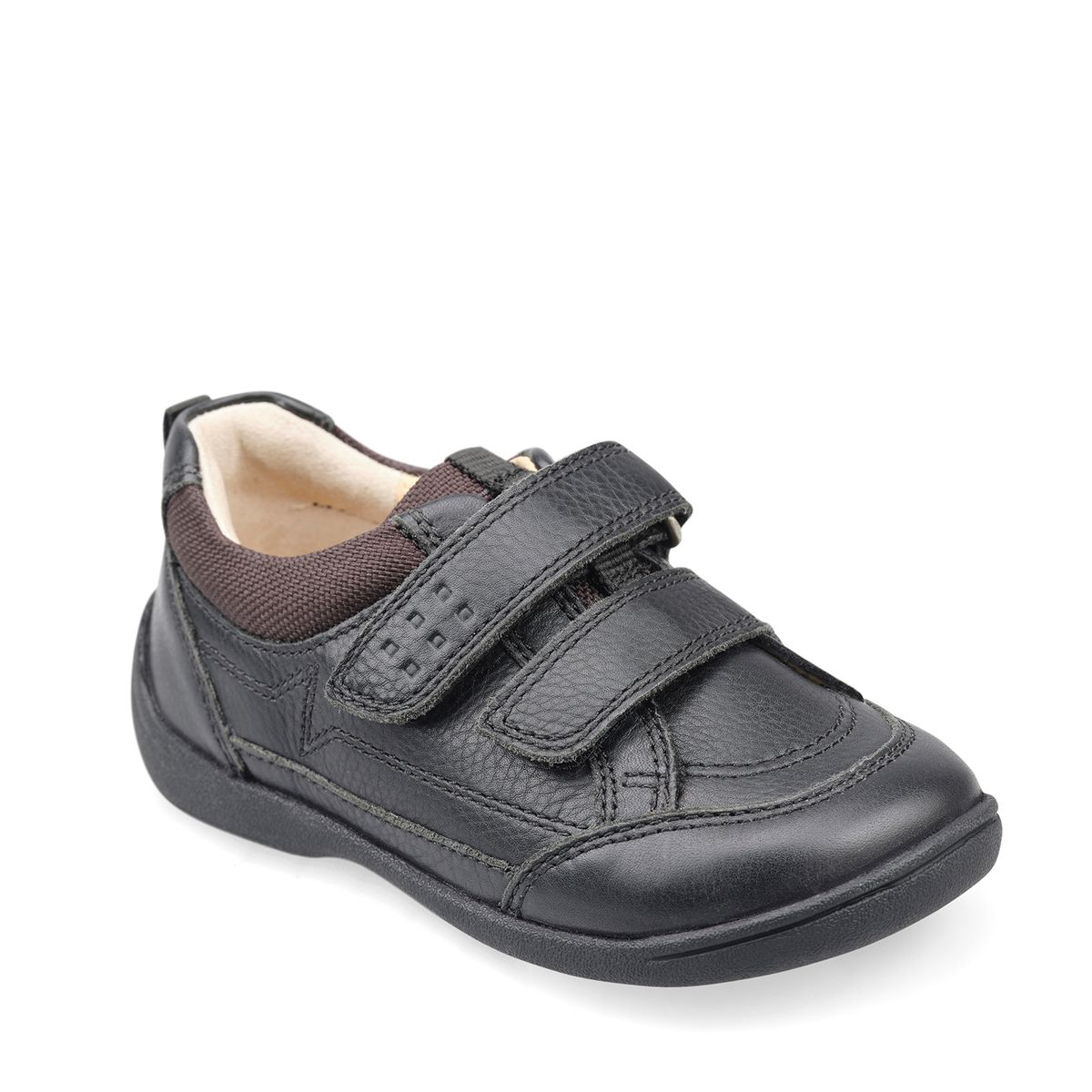 'ZigZag' in Black Leather 