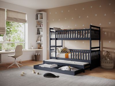 Flair Elvis Bunk Bed with Trundle & Drawers