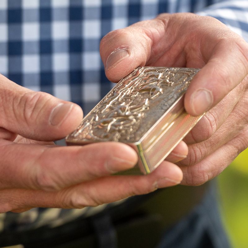 The Snuff Box presented to Chris Crowder