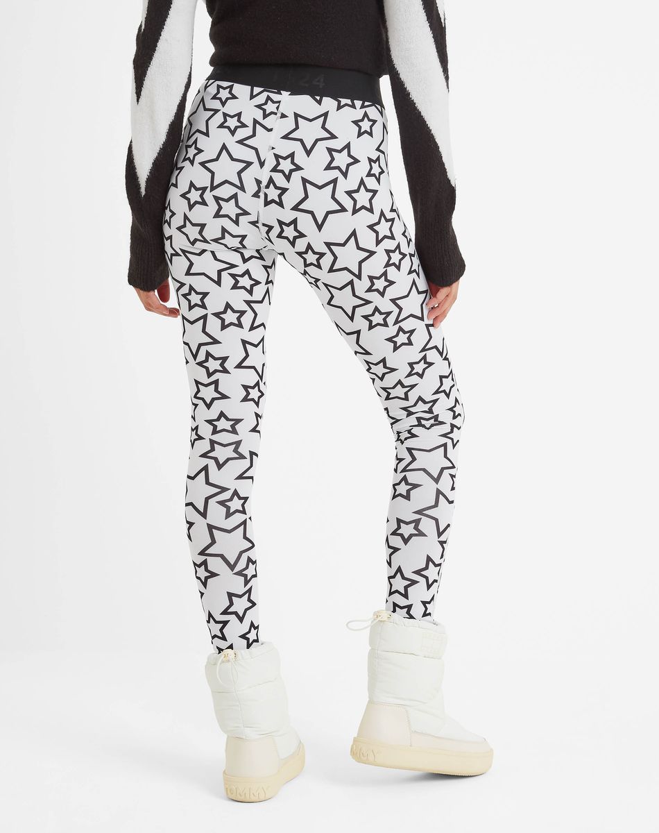Snowdon Women's Thermal Leggings - star print