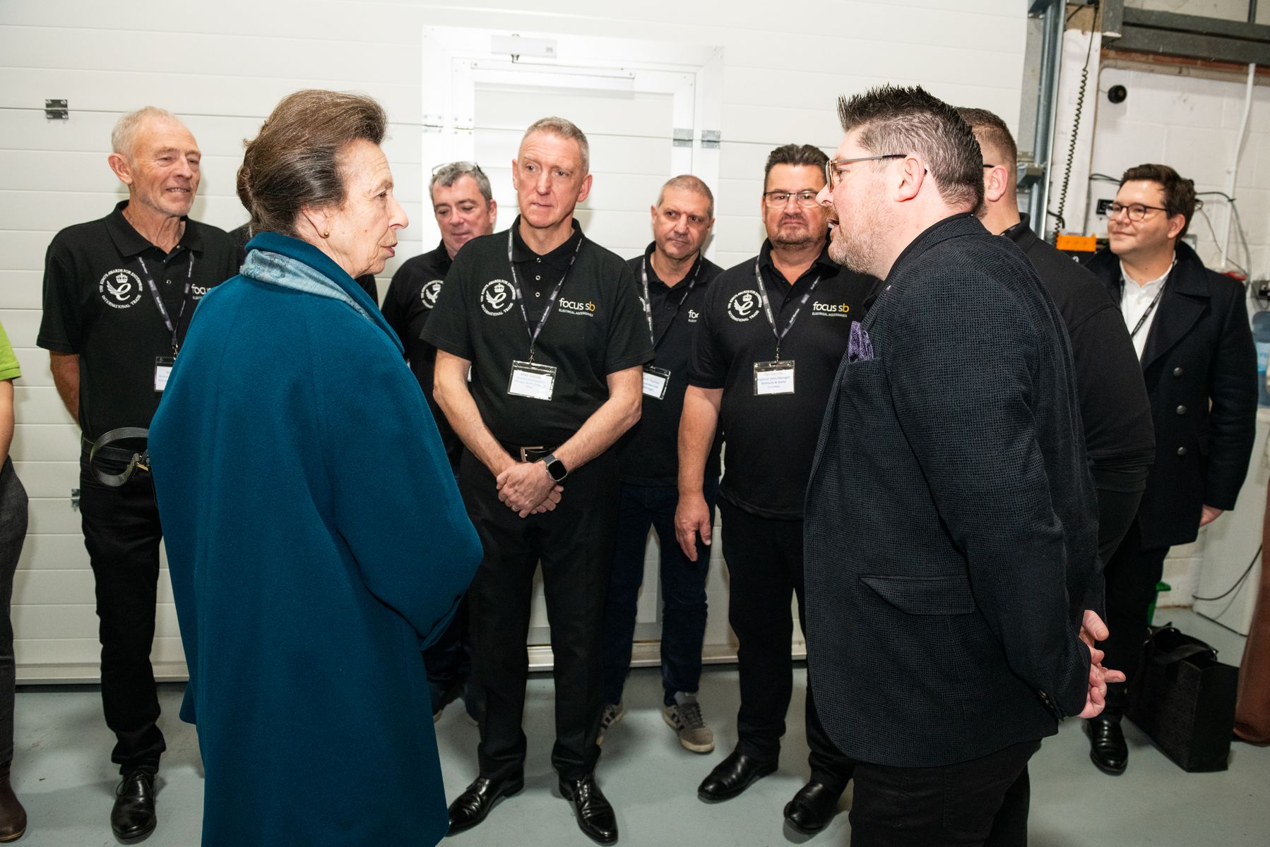 Mr Steve Moss introduces the external sales team to HRH The Princess Royal 