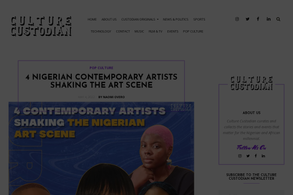 Screencapture of The Culture Custodian (Est. 2014.)