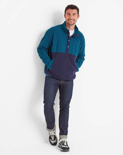 Horth men's half zip fleece - marine blue