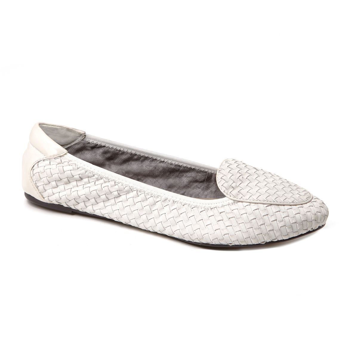 White woven leather loafers from Cocorose London