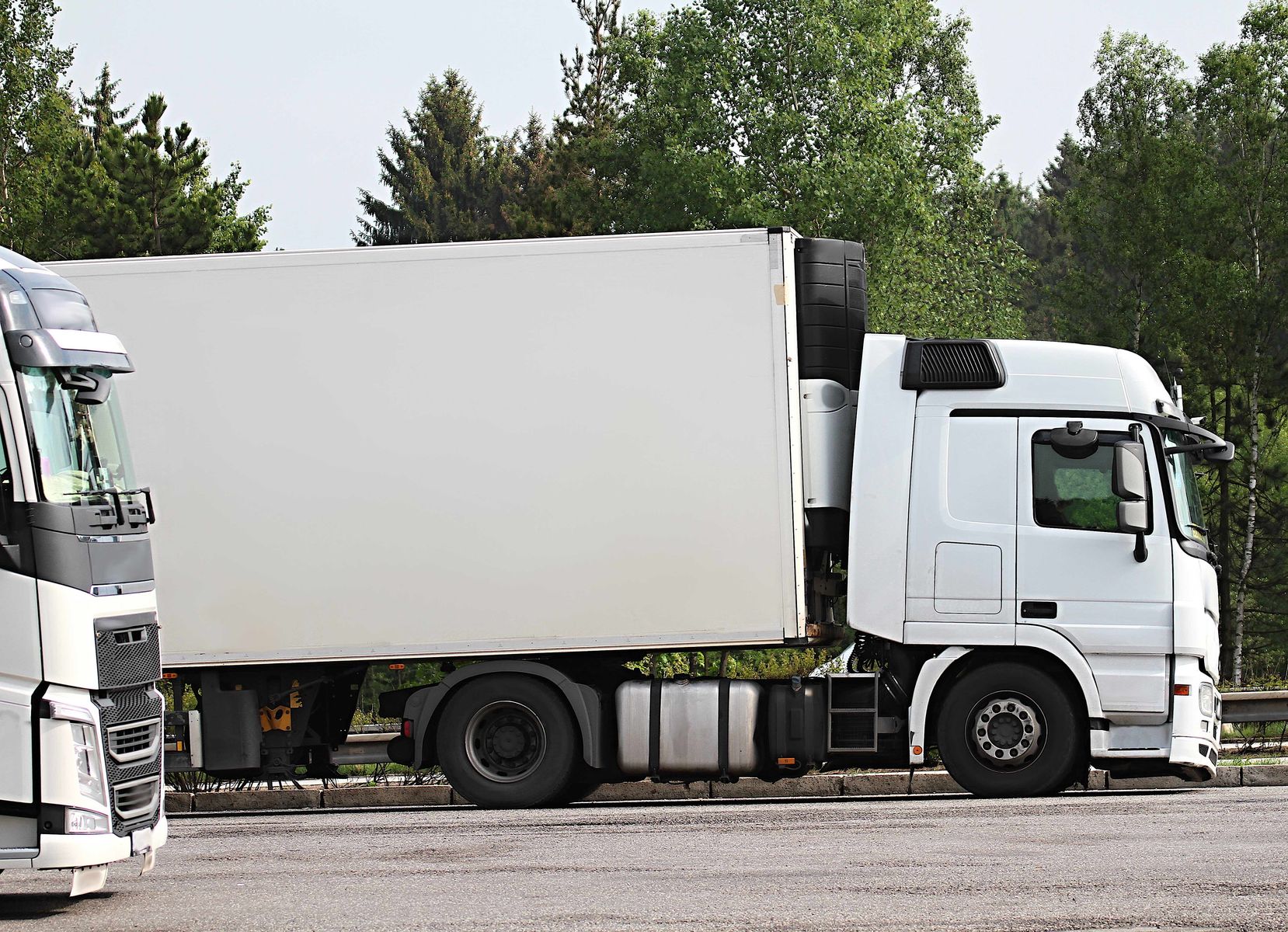 Lorries parked up 