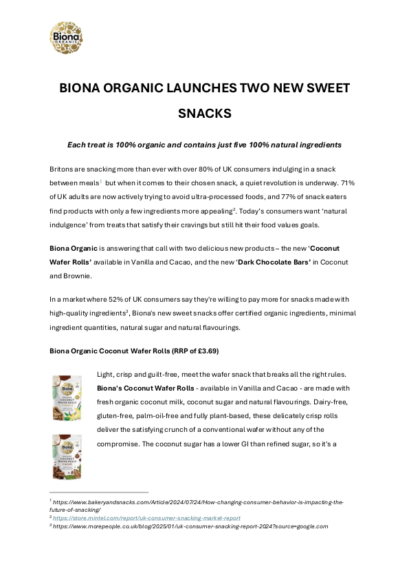 Biona Organic sweet treats NPD FINAL (27 Apr).pdf
