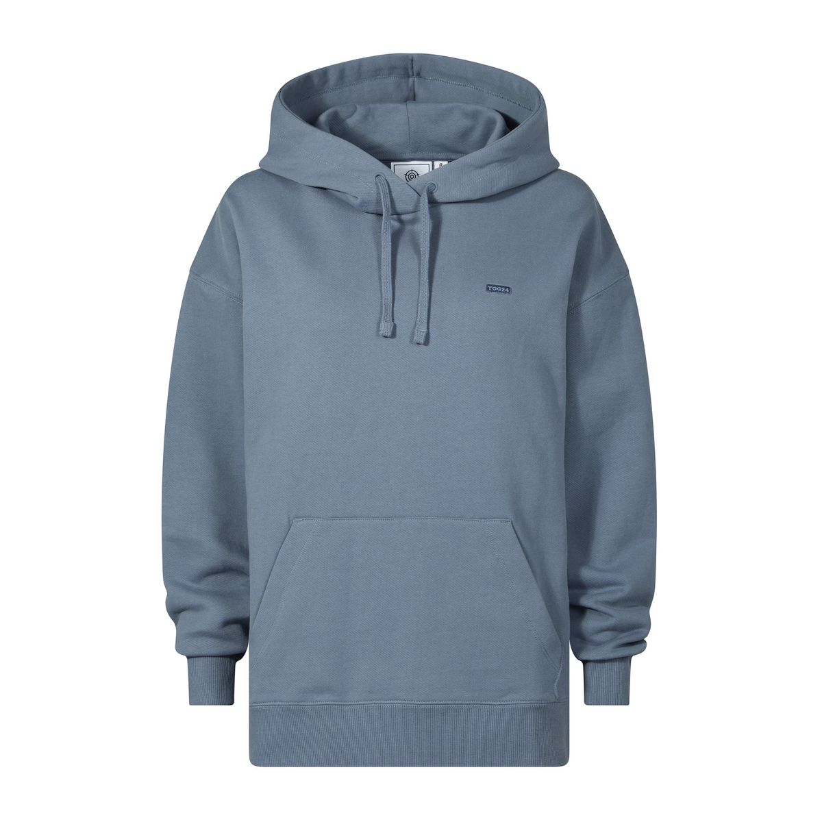 Meera Womens 100% Cotton Oversized Hoody - Smokey Blue