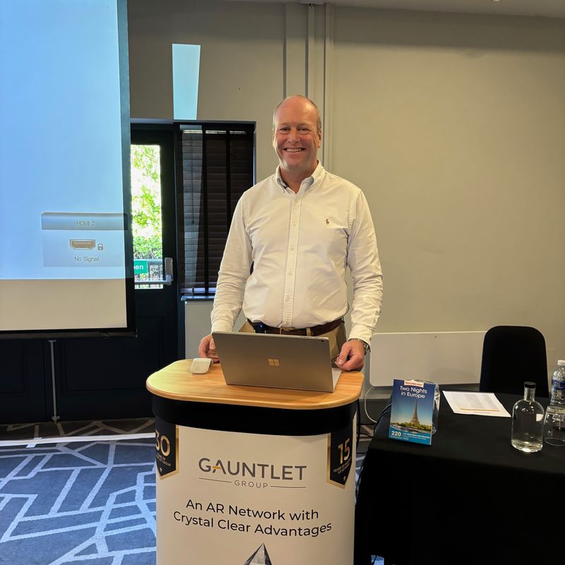 Roger Gaunt, MD of Gauntlet Group, at the 2024 Gauntlet AR Network annual conference