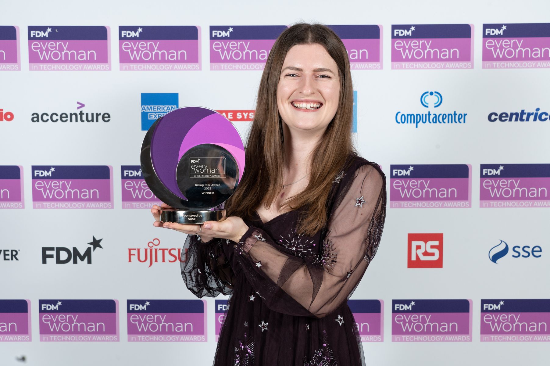 Bethany Clarke, Advanced Consultant Engineer at Capgemini Engineering from Bristol - winner of the 'Rising Star Award' (sponsored by SUSE) at the 2023 FDM everywoman in Technology Awards