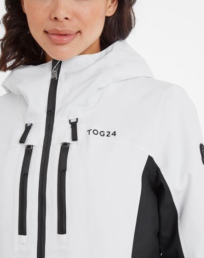 MONTANA WOMENS SKI JACKET - BLACK/OPTIC WHITE