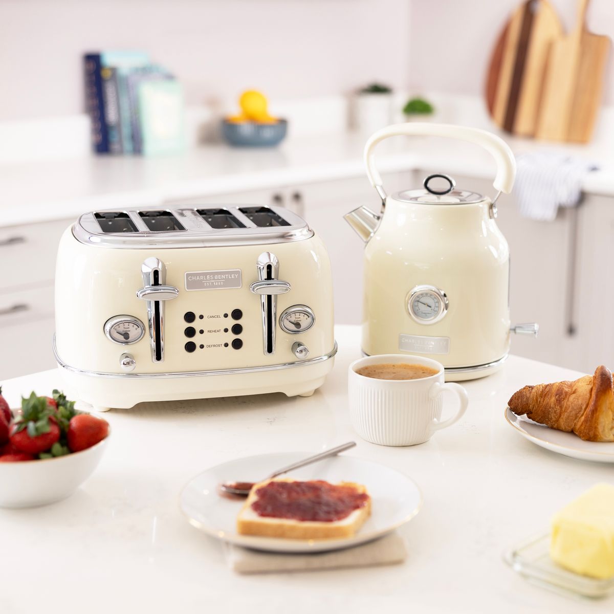 1.7L Kettle & 4 Slice Toaster Set
