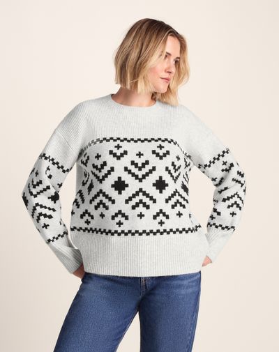 Tamara Womens Knitted Jumper - Ice Grey Marl
