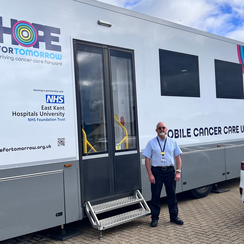 Bryan Baird, Driver of Hope for Tomorrow’s mobile cancer care unit – Caron