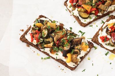 Roasted Vegetables & Houmus