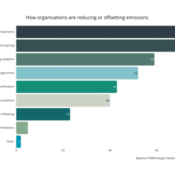 How organisations are reducing or offsetting emissions_TEAM Carbon Countdown Survey.png
