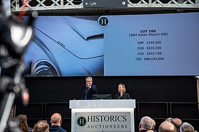 Historic Auctioneers at London Classic Car Show 